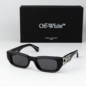 Off-White FILLMORE Women Sunglasses Black Grey Square OERI124 FILLMORE 1007